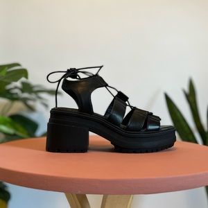ASOS Black Platform Sandals